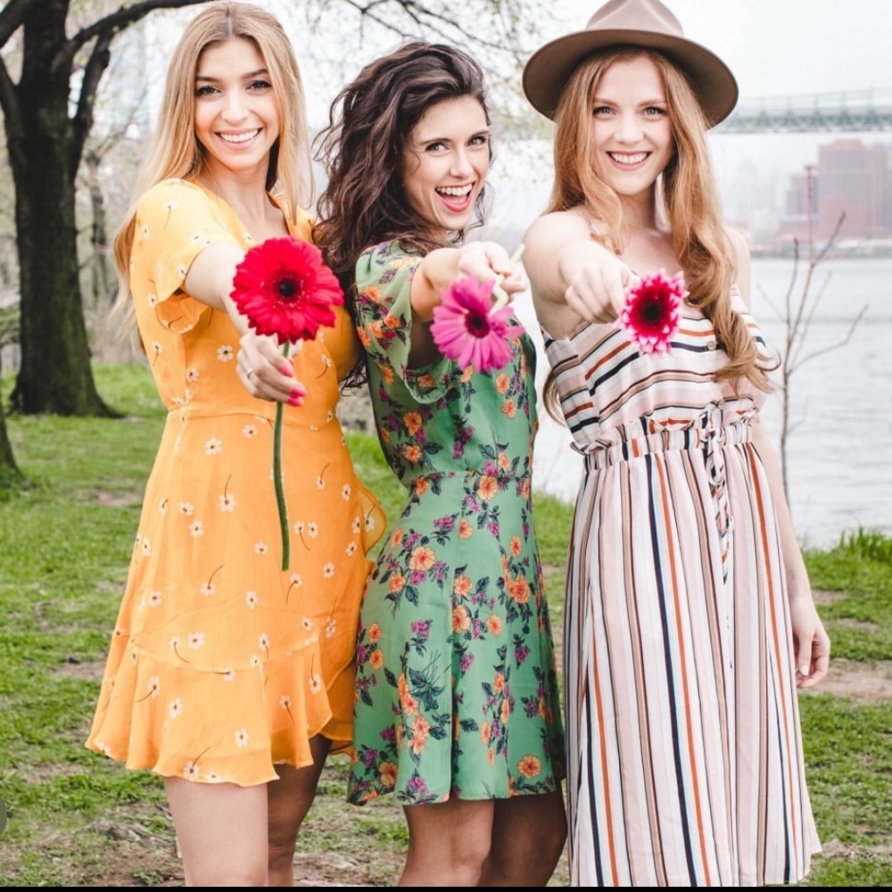 Striped Sun Dress (on right)